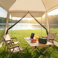 thumbnail image 3 of RELOIVE Camping Screen Tent with Sky Canopy,11x11ft Portable Screen Canopy 8-10 Person & Instant UV Resistant Sun Shelter,Easy to Set Up & Waterproof,Suitable for Family Camping Trip,Backyard,Picnic, 3 of 12