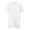 White, variant on UACY Girls Two-Piece Set, Short Sleeve T-Shirt and Elastic Waist Drawstring Shorts with Pockets, Summer Outfit (Black, 4-5 Years)