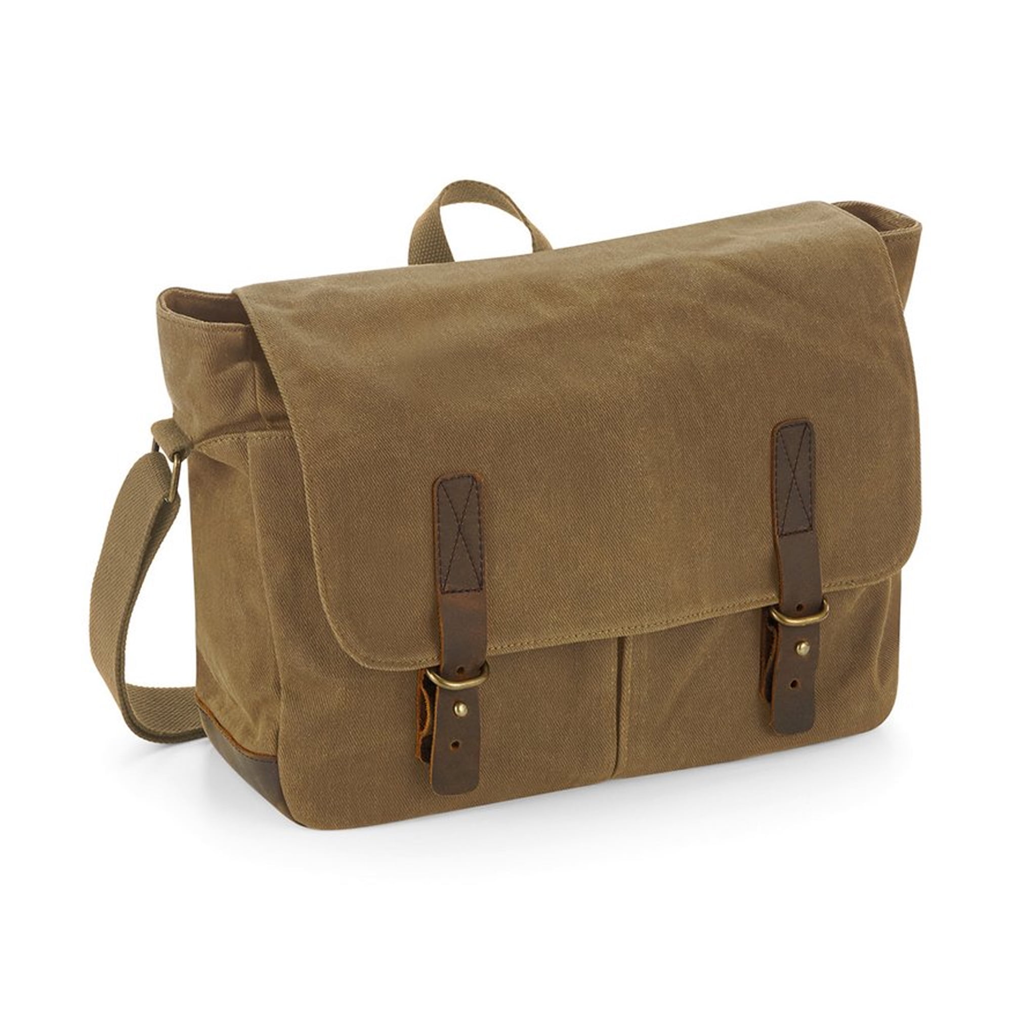 Waxed canvas messenger hotsell