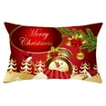 thumbnail image 1 of Christmas Throw Pillow Case Cushion Cover Tree Snowflake Sofa Bed Pillowcase,12x20inch, 1 of 4