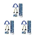 thumbnail image 3 of ziyahi 100PCS VER008C Riser Card USB3.0 PCI PCIE PCI-E 1X To 16X Extender 60CM 008C Riser Adapter With LED For GPU 3Set, 3 of 6