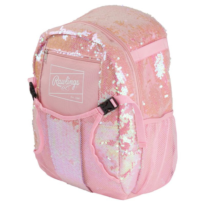 Rawlings T-Ball Baseball/Softball Youth Backpack | Black/Pink