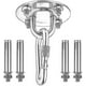 thumbnail image 1 of Ceiling Hook Hanging Chair,500 Kg Capacity Stainless Steel Professional Ceiling Mount Punching Bag H, 1 of 4
