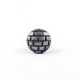 thumbnail image 4 of Renovators Supply Round Iron Kitchen Cabinet Knob Pull Decorative Brick style Pewter Finish Vintage Metal Knobs for Dresser or Drawer Pull Handle w/Screws Pack of 10, 4 of 9