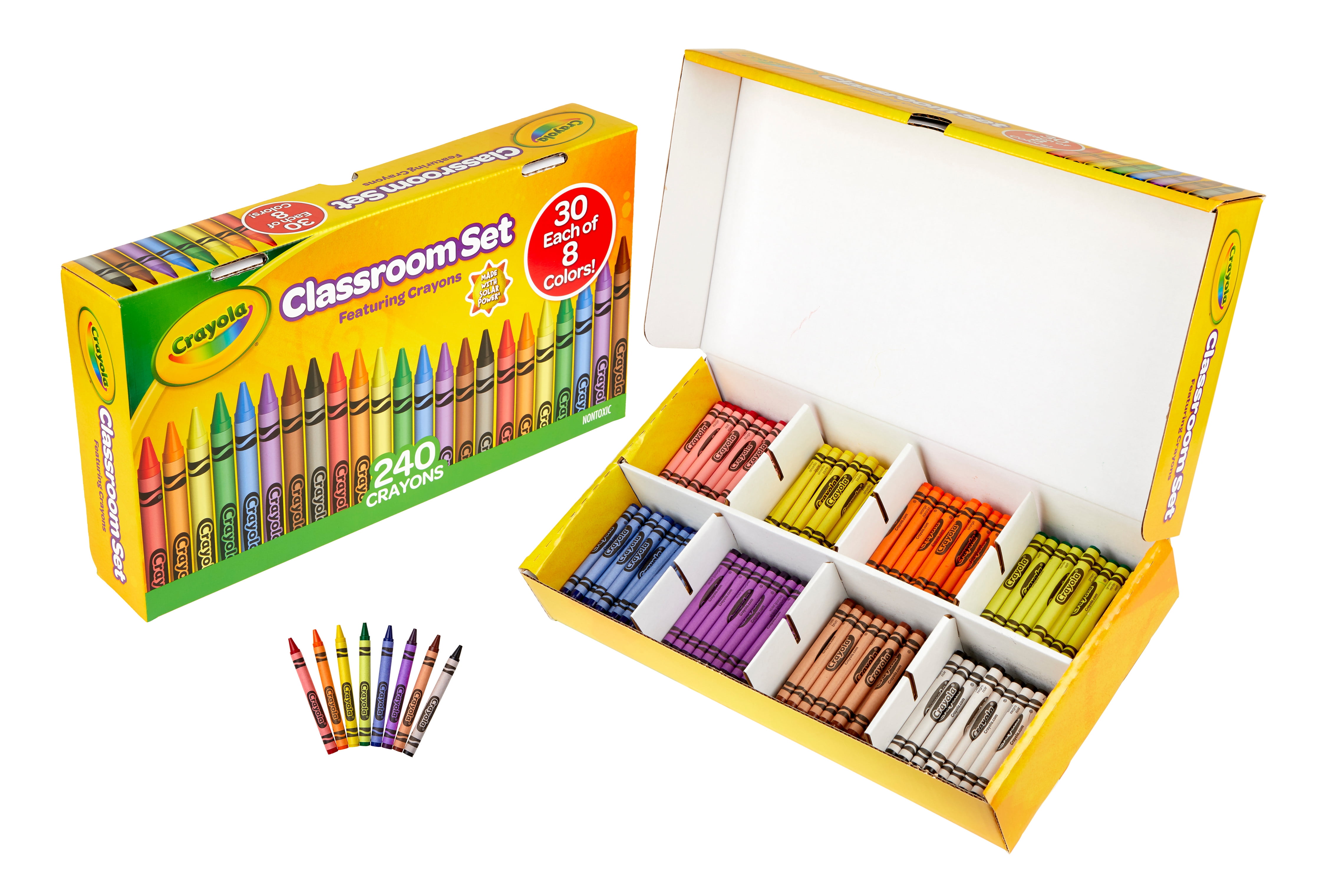  Crayola Crayon Tub - 120 Colors (240ct), Bulk Crayon Set for  Classrooms, Kids Coloring & Art Supplies, Resealable Storage, Ages 3+  [ Exclusive] : Everything Else