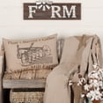 thumbnail image 4 of VHC Brands Sawyer Mill Plow Throw Pillow, Charcoal, 14x22, 4 of 7
