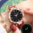 thumbnail image 2 of Unisex Stars Little Point Frosted Belt Watch Dotted With Roman Scale Watch, 2 of 9