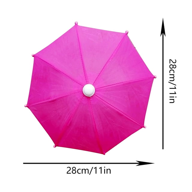 Paraguas pequeño con estampado de motociclista, repartidor, miniparasol para teléfono móvil