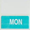 thumbnail image 4 of MONDAY (Day of the Week) Labels, Blue/White, 500 labels per roll, 1-9/16" x 1-9/16" or 40mmx40mm, 108 Rolls, 4 of 5