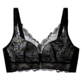 thumbnail image 2 of PIWHJQK Women Lightweight Breathable Wireless Bra Size B or C Bra for Women Wireless Floral Print Cotton Comfortable Style Bras For Women, 2 of 6