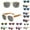 Beige, variant on Toddler Girl's Trendy Sunglasses New Style Polarized UV Protection Glasses 4-8 Years
