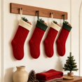 thumbnail image 6 of Dalxymotic Christmas Stocking, Cable Knit Xmas Stocking With Thick Cuff, Classic Large Hanging Christmas Sock, Christmas Decorations Indoor Outdoor for Tree, Fireplace, Mantel, Wall, 6 of 6