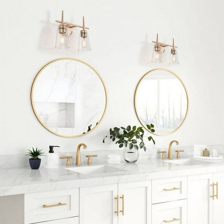 Dimmable bathroom vanity light outlet