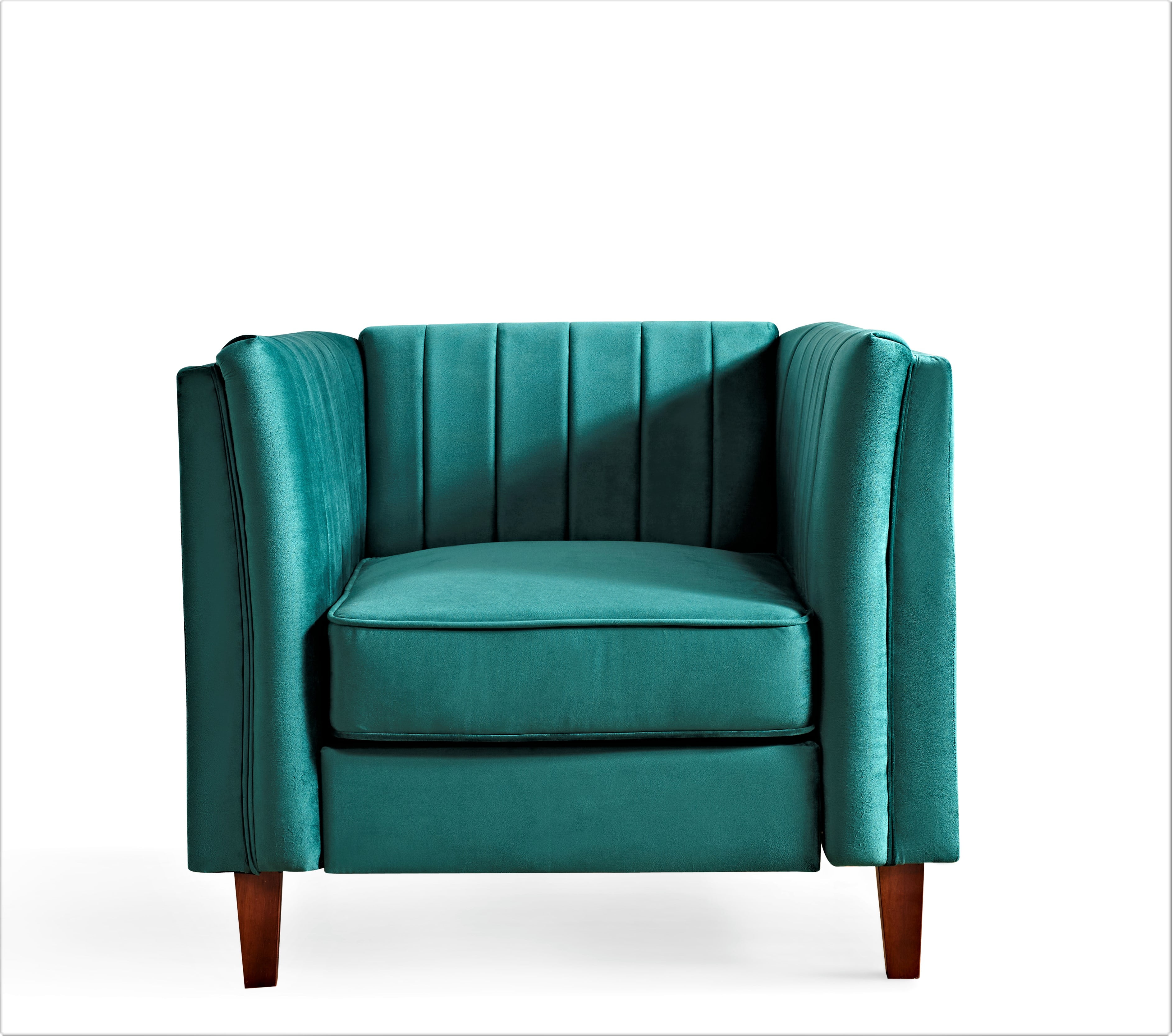 Plainfield Line Tufted Square Design Chair
