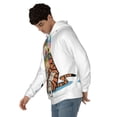 thumbnail image 3 of Calvin And Hobbes Men's Hoodie With Color Drawstrings Sweatshirt Hooded Pullover Print Winter Coat Jacket Medium, 3 of 9