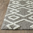 thumbnail image 4 of Loomaknoti Vemoa Adeta 3' x 5' Gray Geometric Polyester Indoor Accent Rug, 4 of 10