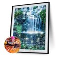 thumbnail image 2 of Diamond Drill Forest Waterfalls 5D Kits de pintura DIY Full Square Wall Art (F912) FLhrweasw Nuevo, 2 of 9