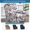 thumbnail image 4 of Recliner Slipcovers -Pieces Lazyboy Recliner Covers Recliner Couch Covers Recliner Chair Cover Non Slip Reclining Slipcovers with Storage Pockets Furniture Protector for Living Room, 4 of 8