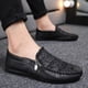 thumbnail image 2 of Zapatos de cuero de negocios de verano para hombre, zapatos de cuero perezosos con una sola pierna, zapatos de marea informales de suela blanda para hombre de espíritu Social, 2 of 4