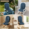 thumbnail image 6 of Rocking Chair Cushion - Chenille Fabric, High-Density Sponge, Durable Comfort Non-Slip Bottom Tufted Seat Pads with Ties, Chenille︱, 6 of 7
