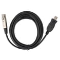 thumbnail image 3 of Microphone Converter Cable, Convenient USB To XLR Adapter Wire USB To XLR USB2.0 Thick Coating  For Devices With Male XLR Output For Microphones Guitars, 3 of 8