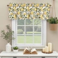 thumbnail image 3 of Watercolor Lemon Window Valance Curtain Tree Branch Leaf Rod Pocket Short Curtain for Living Room, Bedroom & Kitchen Window Decor 42x12in, 3 of 8