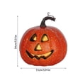 thumbnail image 2 of Halloween Light up Jack-o'-Lantern Pumpkin, Hollow Plastic Pumpkin Lantern with LED Light for Home Tabletop Yard Party Decor, 2 of 2
