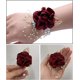 thumbnail image 2 of Piezas de muñeca de dama de honor para niña de las flores, flor de seda para novia, decoración de muñeca, regalos, boda, 2 of 5