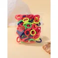 thumbnail image 1 of 100 unids/set bandas elásticas para el cabello accesorios para el cabello para niñas Mini diadema de nailon colorida soporte para cola de caballo para niños adornos de regalo, 1 of 5