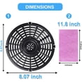 thumbnail image 2 of Air Fryer Replacement Parts, Round Grill Plate Crisper Plate for 3.7-4.0 QT Non-Stick Coating Air Fryer Accessories Air Fryer Rack Compatible with Gowise Chefman Dash Power, Dishwasher Safe, 2 of 7