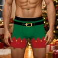 thumbnail image 2 of EliteGoogv Graphic Underwear for Men Funny Graphic Boxers Novelty print Christmas Men Shorts Green XXXL, 2 of 4