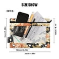 thumbnail image 3 of 2 Pack Pencil Bag 9.84x6.1 Inch 3-Ring Page Turning Folder Zipper Pencil Case Pencil Bag Page Turning File BagChrysanthemum Seamless, 3 of 6