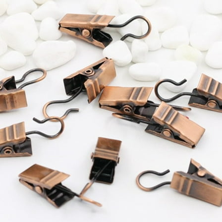 LABSERRON Curtain Clamps Strong Clips for Curtains Nickel 60PCS