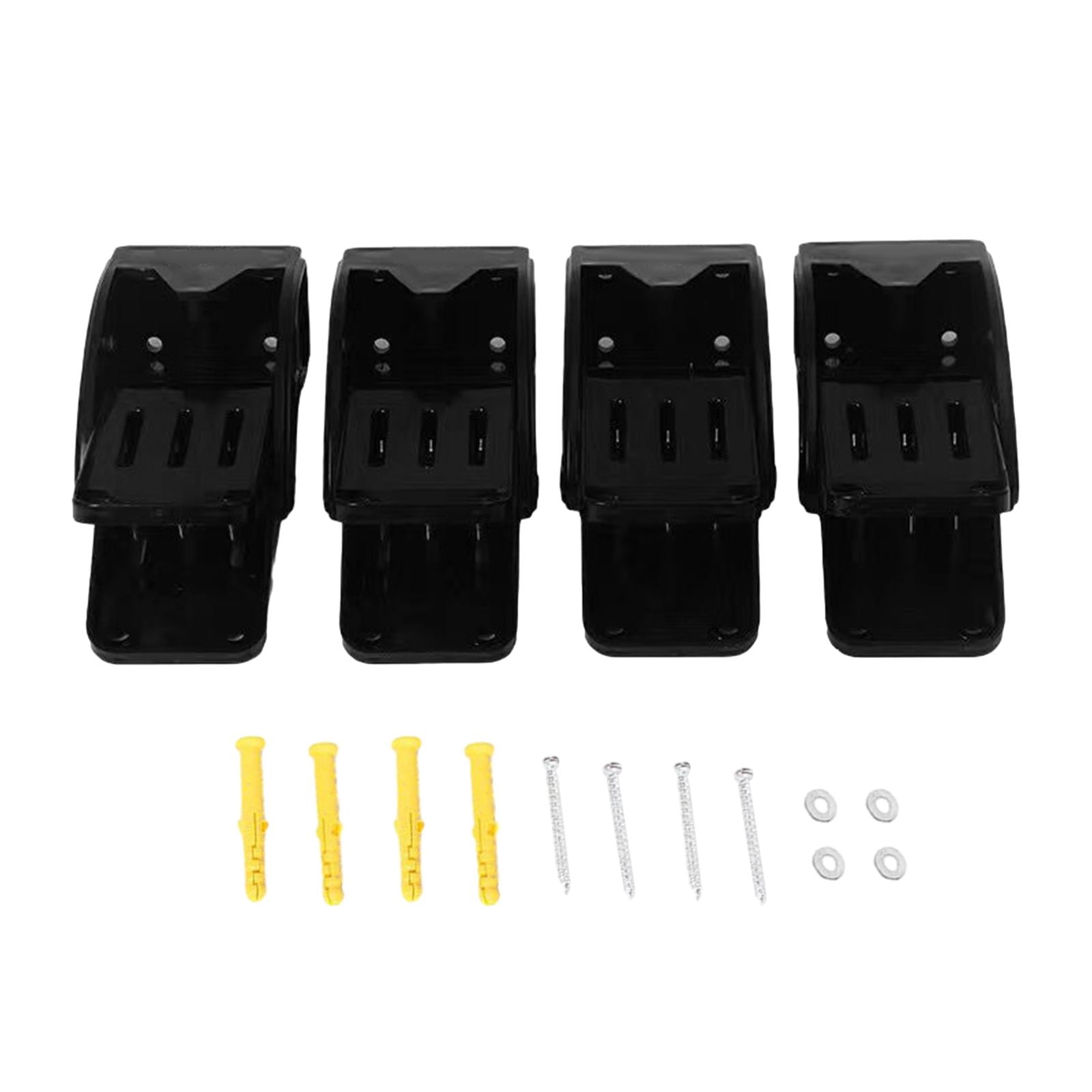 Zxpjkyu 4 Pieces Car Wash Floor Mat Clamps Accessory Stainless Steel Spring Swivel Clamp