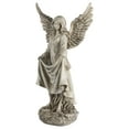 thumbnail image 4 of Northlight 23.25" Standing Religious Angel Outdoor Patio Garden Bird Bath or Feeder Statue - Ivory, 4 of 5