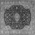thumbnail image 1 of Ahgly Company Indoor Square Medallion Gray Traditional Area Rugs, 3' Square, 1 of 1