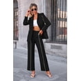 thumbnail image 4 of Conjunto PRETTYGARDEN Blazer Oversize y Pantalones Palazzo Negros Talle M, 4 of 8