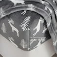 thumbnail image 4 of softan Flannel Sheets King 4-Piece Plush Fleece Sheet Bed Sets with 15" Deep Pocket Fitted Sheet, Flat Sheet and Pillowcase, Deer Print, 4 of 7