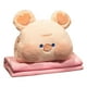 thumbnail image 1 of Juego de almohadas con manta de viaje de animales de peluche Ticfox cerdo, 1 of 12