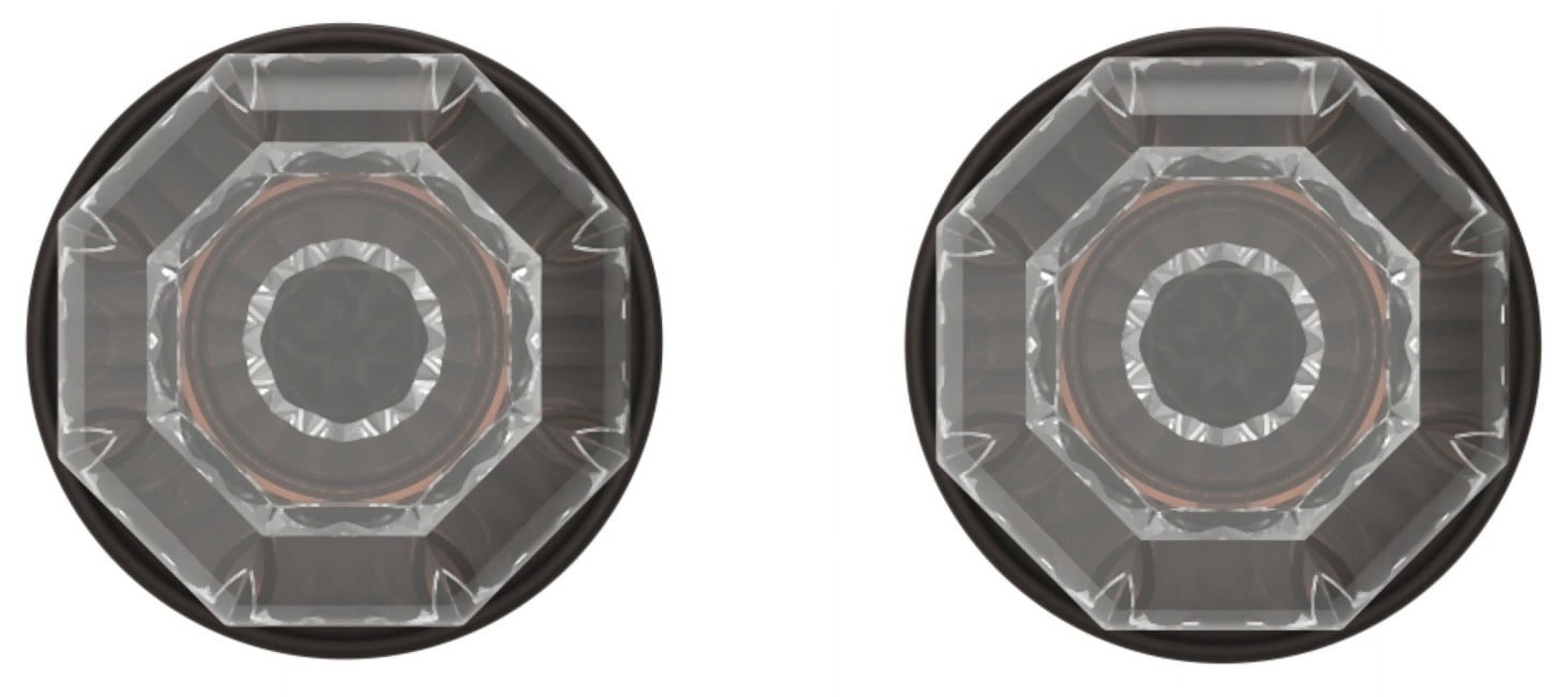 Filmore Oil-Rubbed Bronze Privacy Crystal Knob - image 4 of 7