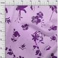 thumbnail image 3 of oneOone Cotton Jersey Purple Fabric Abstract-Uneven Floral Silhouette Pattern Diy Clothing Quilting Fabric Print Fabric By Yard 58 Inch Wide, 3 of 5