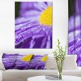 thumbnail image 1 of Large Violet Flower Petal Close up - Large Flower Canvas Wall Art, 1 of 3