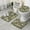 Green, variant on Red Blue Camo Bold Shapes Pattern Bathroom Rugs Sets 3 Piece,Toilet Cover Set,Absorbent Non Slip Bathroom Mats Sets with U-Shaped Contour Rug Toilet Rug Set