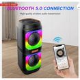thumbnail image 3 of Altavoz Bluetooth 5.0 Portátil con Subwoofer de Graves Profundos, Luces RGB y Función TWS para Fiestas, 3 of 5