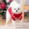 thumbnail image 6 of Reheyre Pet Sweater Windproof Soft Round Neck Breathable Thickened Keep Warm Autumn Winter Dog Cat Two-legged Fawn Stripe Clothes Pet Supplies, 6 of 9