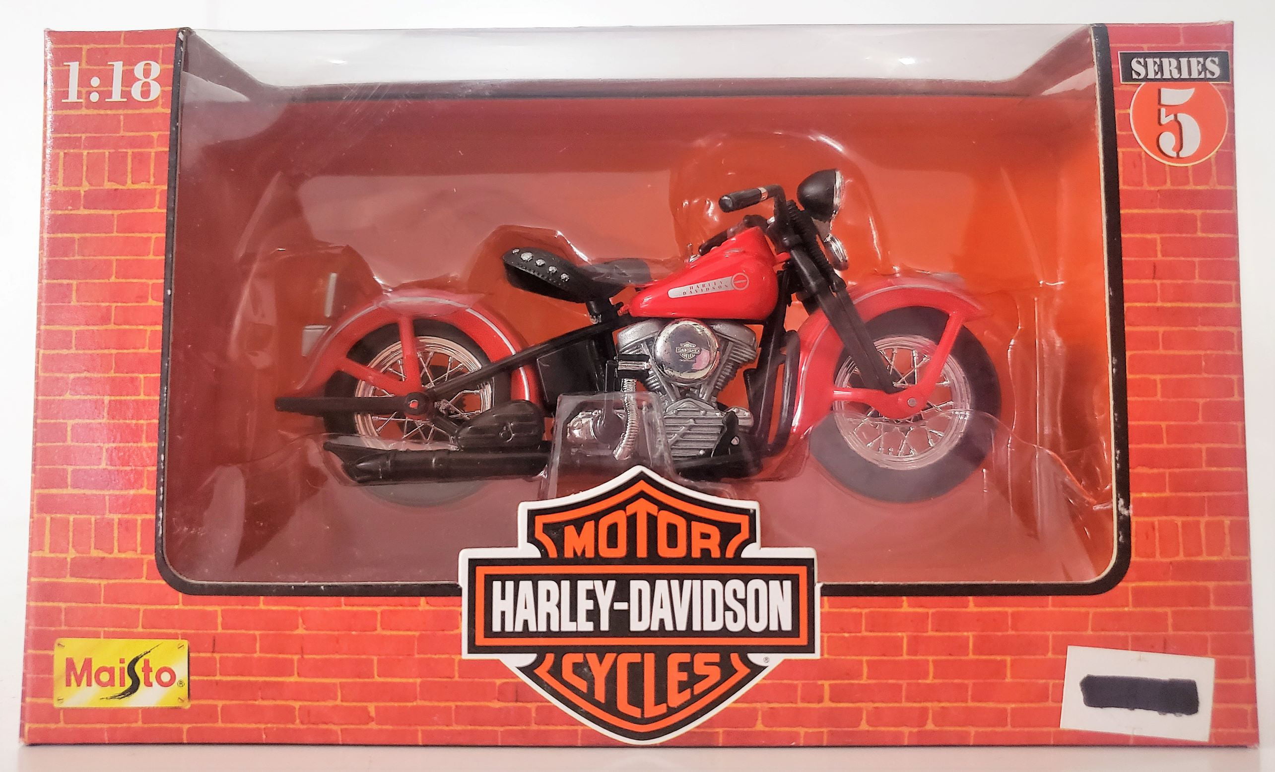 1/18 Scale Maisto Harley HD 1948 FL Panhead Bike Diecasts Toy Motorcycle Model 