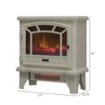 thumbnail image 4 of Duraflame Electric Fireplace Stove 1500 Watt Infrared Heater with Flickering Flame Effects - Cream, 4 of 9