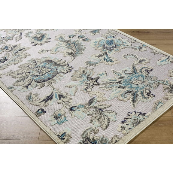 Hauteloom Benita Living Room, Bedroom Patio Outdoor Area Rug - Coastal - Tan, Cream, Light Brown - 2' x 2'11"