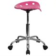 thumbnail image 3 of Scranton & Co Tabouret de Bar Réglable avec Base en Chrome Rose, 3 of 4