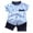 Blue, variant on EnJoCho 6 Month Jacket Toddler Kids Baby Boys Star Letter Gentleman Shirt Tops Shorts Outfits Set Children Boy Fashion Clothing Sets 12-18 Months